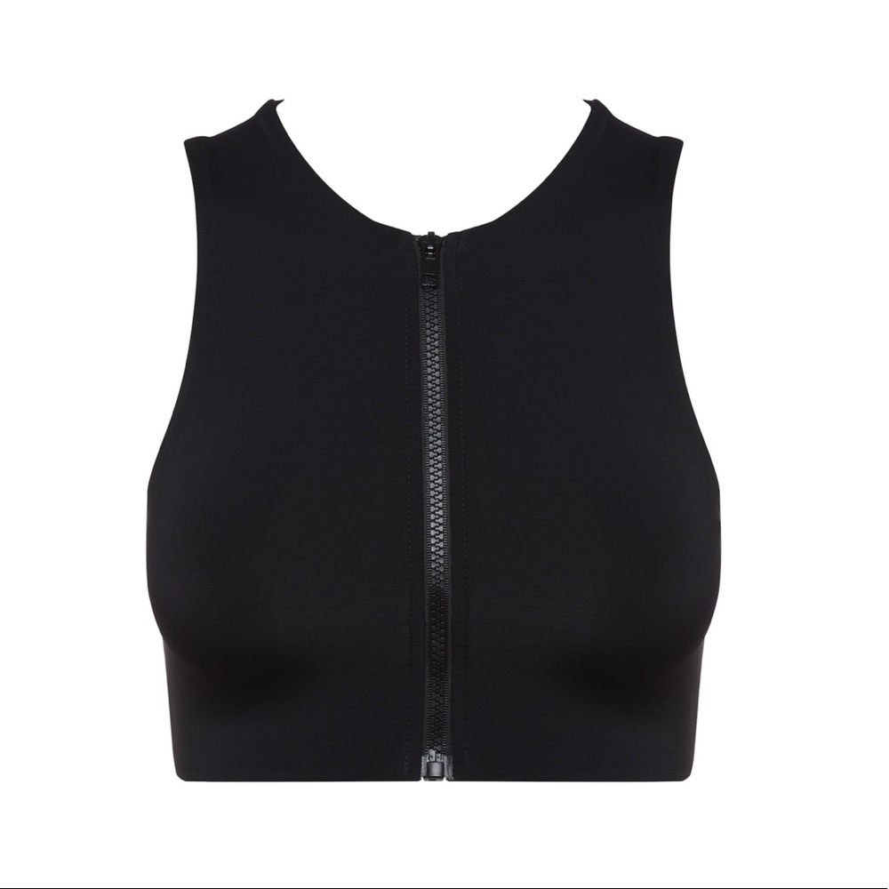 The Halle Myra Swim Zipper Top
